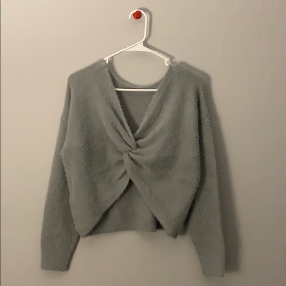 hollister reversible twist sweater